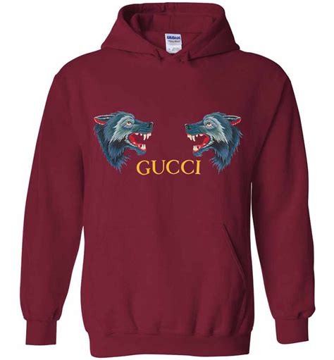 wolf head gucci hoodie